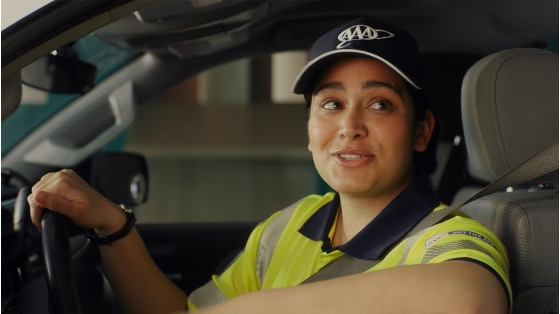 AAA driver in truck