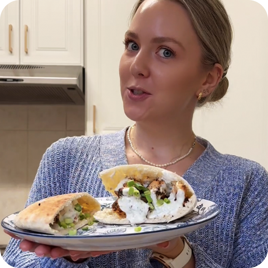 Woman food image