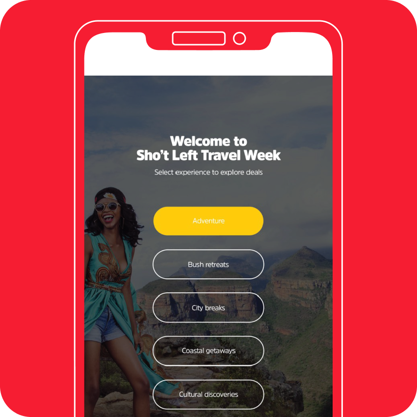 Welcome screen