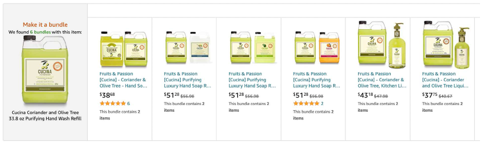 Amazon Make it a bundle example Amazon Make it a bundle example